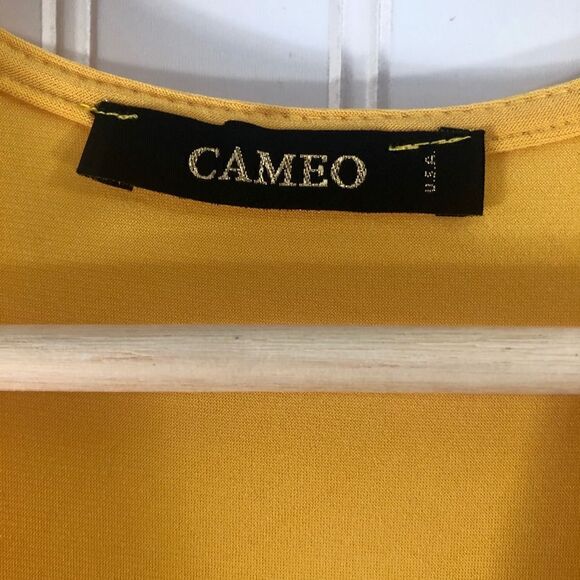 CAMEO Cinched Golden Yellow Maxi Gown Goddess Dress - Picture 7 of 8